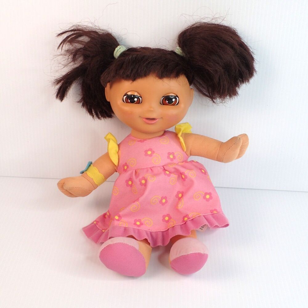 Vintage Fisher Price Sleepy Dreams DORA BEDTIME DOLL Eyes Open & Close 2007